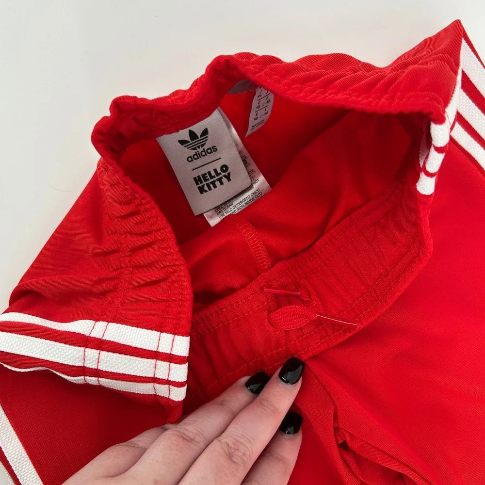 Adidas x Hello Kitty Toddler 3T SST Tracksuit Set Vivid Red NWT Kids Girl Sporty